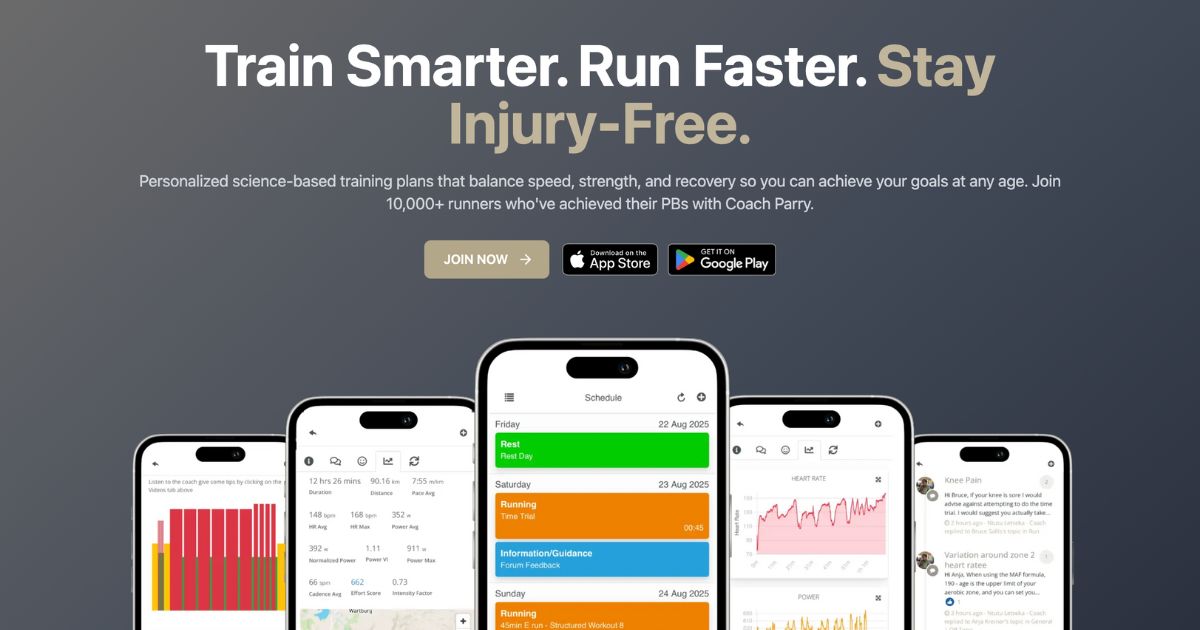 training-pace-calculator-coach-parry